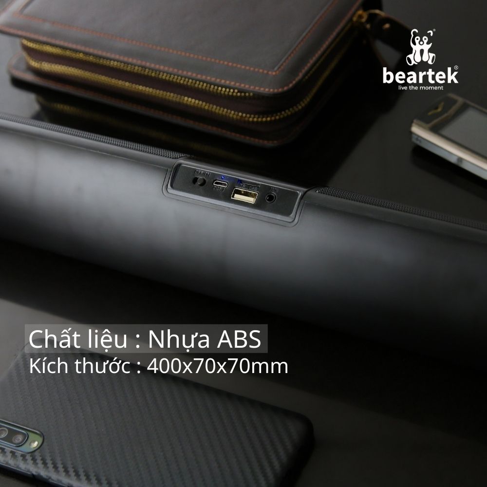 Loa bluetooth speaker BEARTEK A2 dáng dài 2 loa cực đỉnh - Kiểu dáng sang trọng hỗ trợ thẻ nhớ - Hàng nhập khẩu – LWR000A2