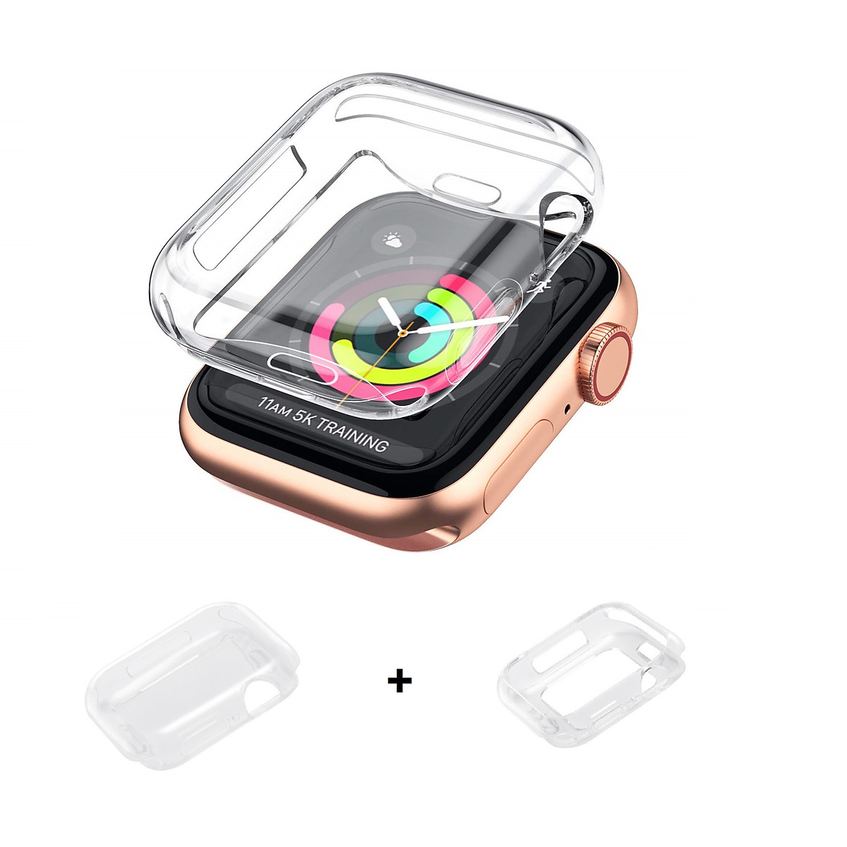 Bộ 02 Case Ốp Dẻo Silicon Dành Cho Apple Watch Series 1 2 3 Hàng Chính Hãng Helios