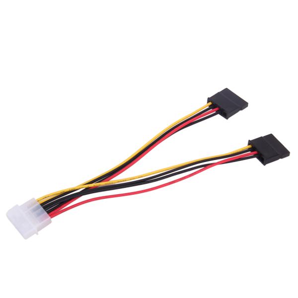 4-Pin IDE Power Lead to15 Pin Serial ATA SATA Splitter Power Cable Connector