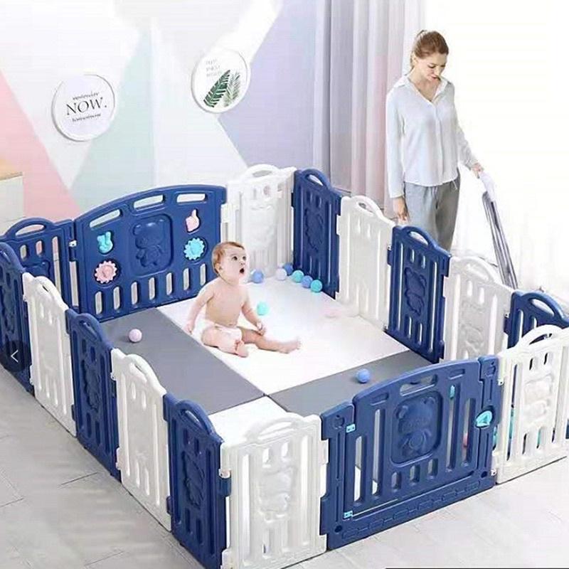 Bộ quây cũi nhựa MOMMYKIDS MINH CHÂU MẪU QUÂY GẤUTẶNG THẢM+100 BÓNG Giúp bé có một không gian riêng để vui chơi Mẫu Gấu