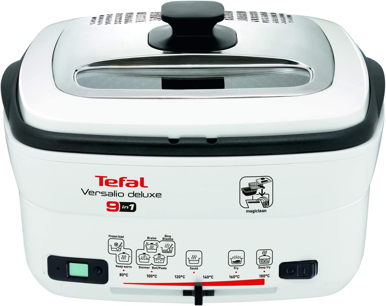 Nồi Điện Đa Năng, Nồi Lẩu Đa Năng TEFAL FR4950, Nhập Khẩu Đức Chiên, Xào, Rán, Rã Đông Dung Tích 2L, Công Suất 1600W - Hàng Nhập Khẩu