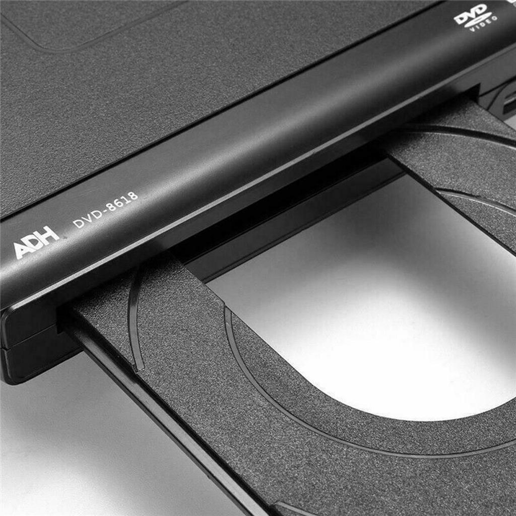 2xHD DVD Player ADH CD VCD Music Disc Upscaling USB Remote 1 inch Screen