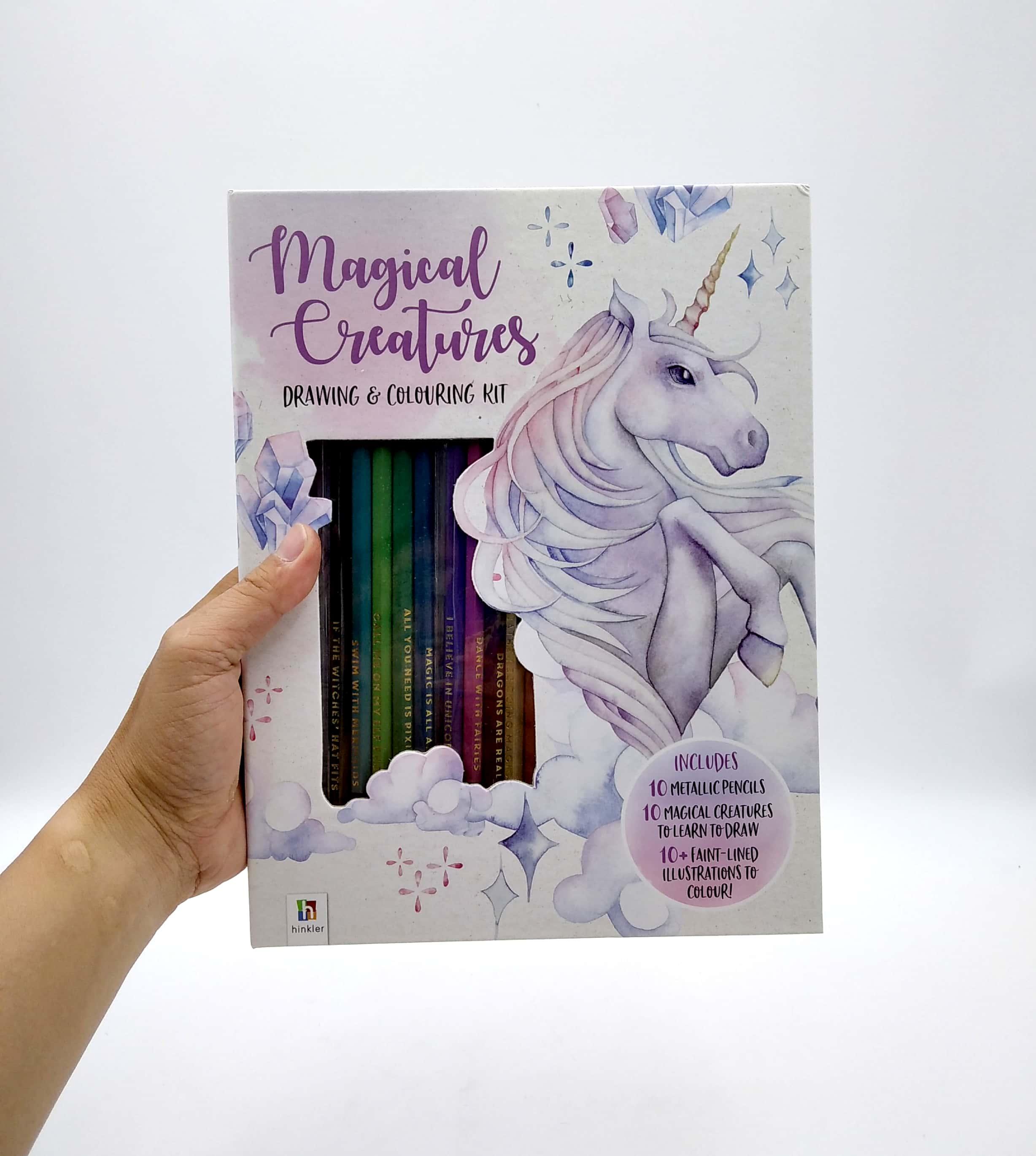 Magical Creatures Drawing & Colouring Kit