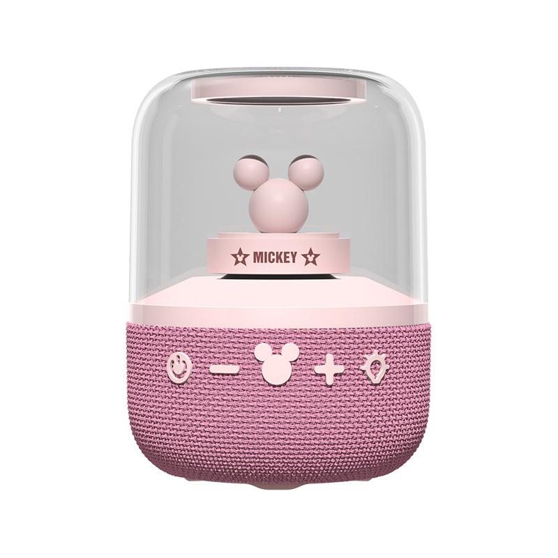 Loa di động Disney S6 Bluetooth thông minh HIFI Chất lượng âm thanh vòm Loa âm thanh không dây Loa siêu trầm ngoài trời tại nhà Màu sắc: Hồng