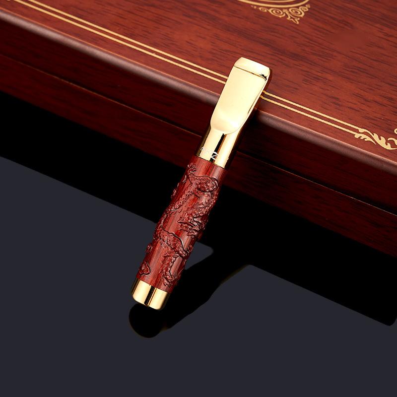 Đầu lọc thuốc gỗ đàn hương chạm rồng ZOBO ZB-357