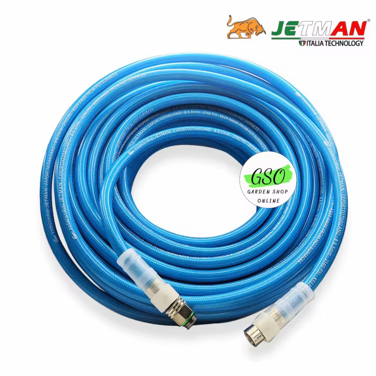 Dây phun áp lực cá sấu hiệu JETMAN - bền bỉ - chất lượng cao- dùng phun thuốc, xịt rửa xe kích cỡ 8.5MM