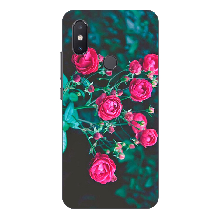 Ốp lưng cho điện thoại Xiaomi Mi 8 SE hình Hoa Hồng Đỏ - Hàng chính hãng
