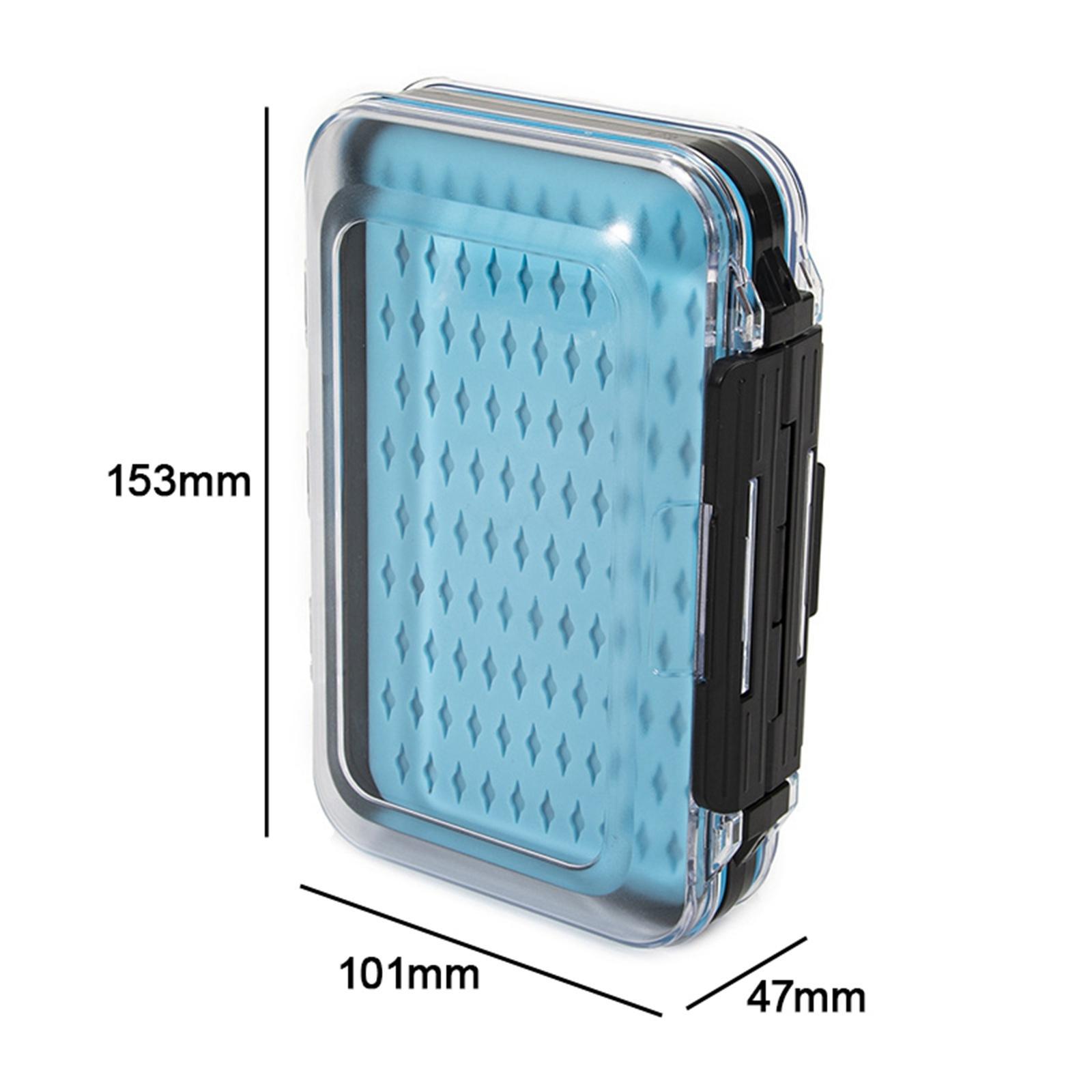 Silicone Fly Fishing Box Double Sided Streamer Flies Container Fishing Lure Hook Tackle Box
