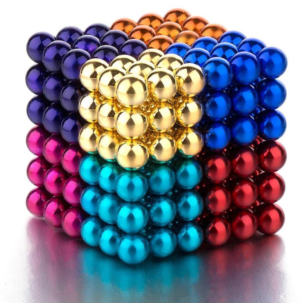 Bộ Xếp Hình Thông Minh BuckyBalls Neon 8 màu 216 viên đường kính 5mm Hộp Nhôm Sang Trọng