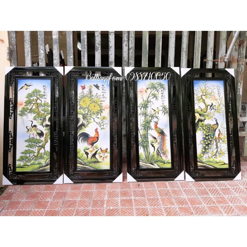Bộ Tranh Sứ Tứ Quý_1m2x54cm