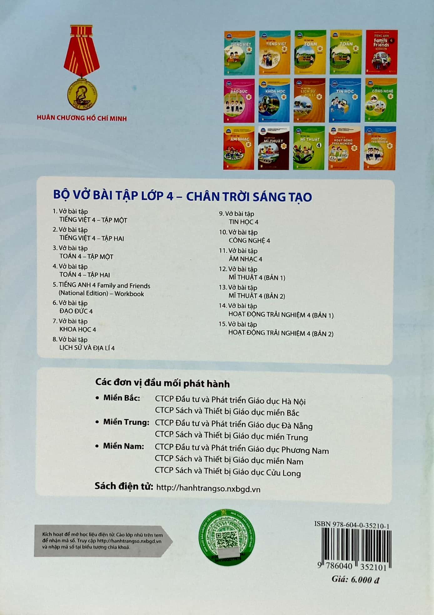 Vở Bài Tập Âm Nhạc 4