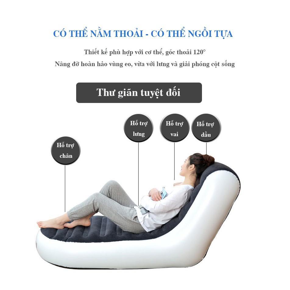 Ghế đệm hơi Intime YT-122 , Ghế tựa lưng, sofa hơi - Thư giãn tối đa - Bơm điện 2 chiều