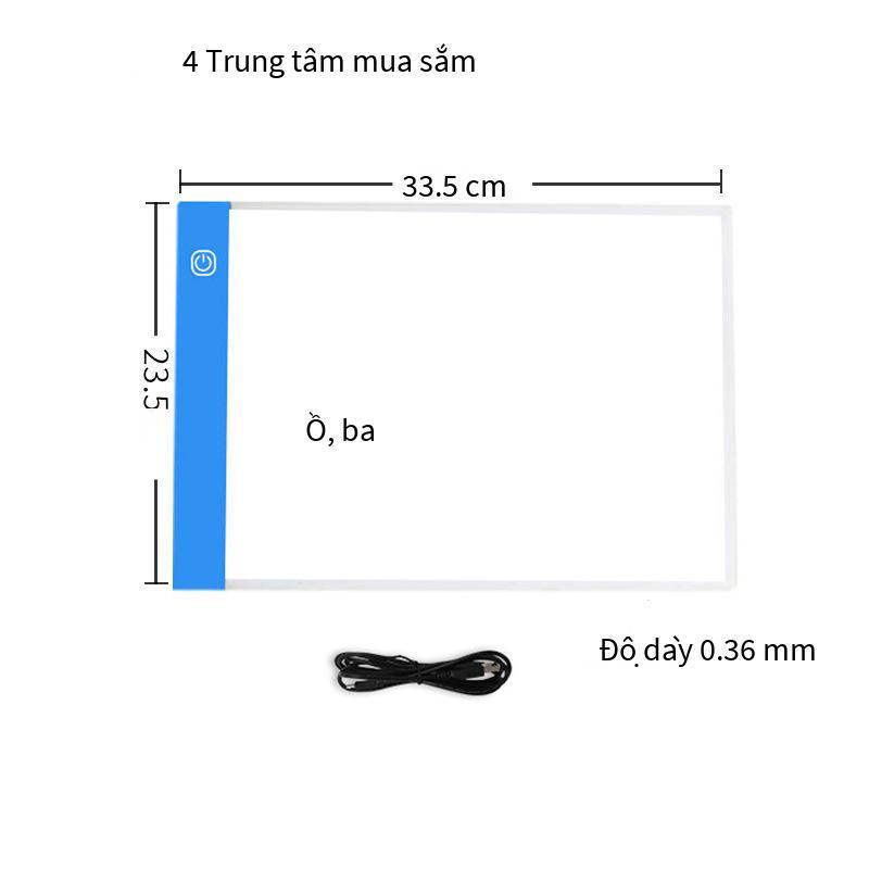 Phong cách mới nhất bán hàng trực tiếp A4LED bảng sao chép A3 bảng dạ quang mờ nổi bật sao chép tranh thư pháp hoạt hình văn phòng phẩm bảng vẽ