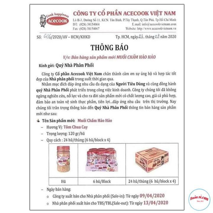 Thùng 24 Lọ Muối Hảo Hảo Chấm Hoa quả, Thức ăn Chính Hãng - 00006-1