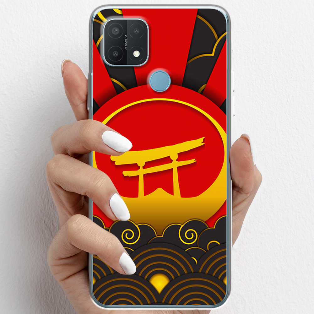 Ốp lưng cho Oppo A15, Oppo A15s nhựa TPU mẫu Cổng mặt trời