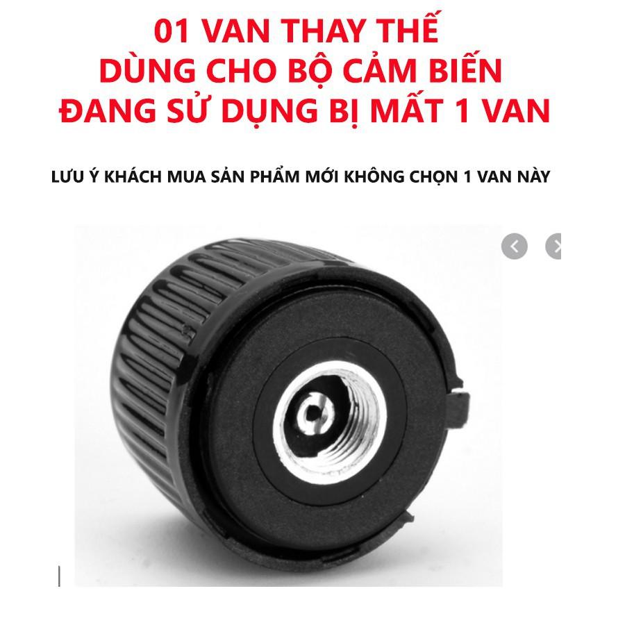 Cảm biến áp suất lốp ô tô xe hơi gắn ngoài cao cấp Car365 Cảnh báo tiếng Việt độc quyền - Pin mặt trời, Màn LCD