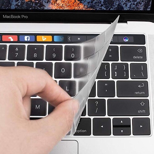 Miếng phủ bàn phím cho MacBook Pro 13 / 15 inch có Touch Bar 2018 hiệu JCPAL FitSkin Tpu siêu mỏng 0.2 mm - Hàng nhập khẩu