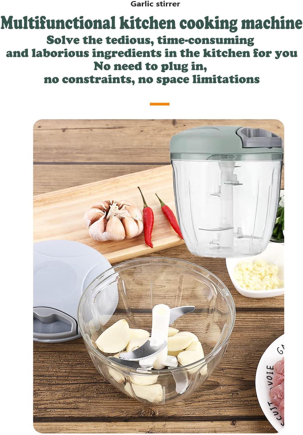 Cối xay thủ công 5 giây, cắt và trộn 900ml rau, thịt, các loại hạt và hành