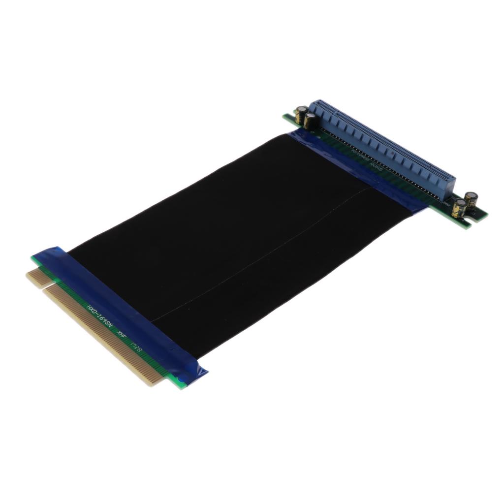 2xPCI-E PCI Express 16X Riser Card Adapter Flexible Extension Cable 164Pin
