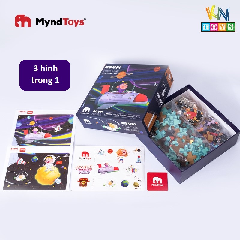 Đồ Chơi Xếp Hình MyndToys - GO UP! Puzzle – Level 5 – Luna Adventure