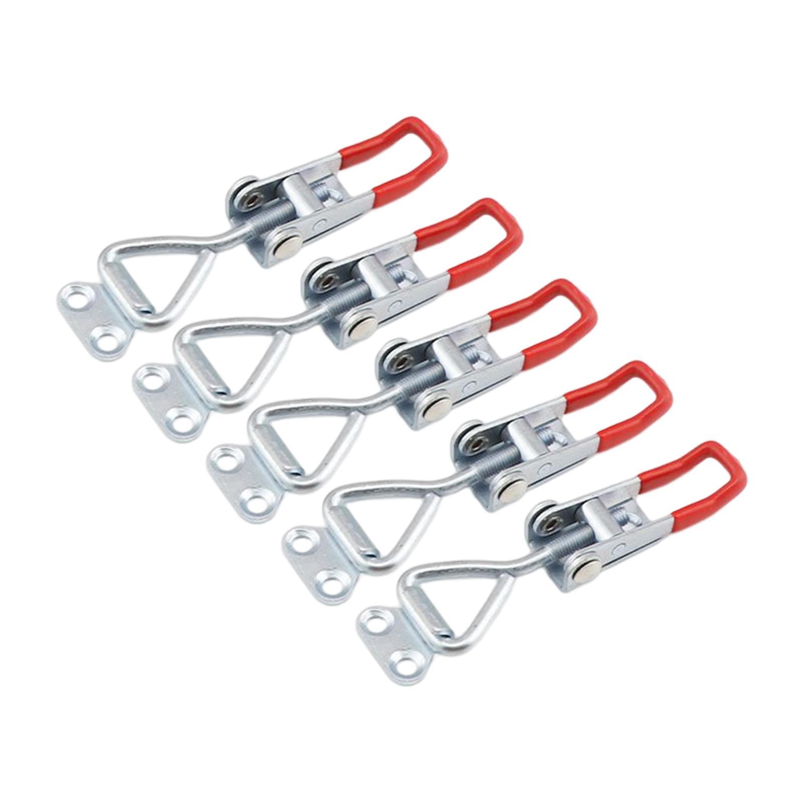 5 Pieces Push Pull Latch Clamp Iron Non Slip Easy to Use for Toy Box Door