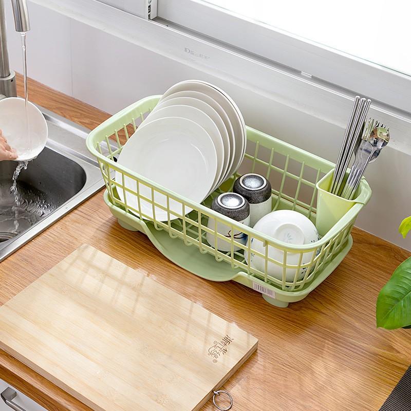 Khay úp chén dĩa đũa muỗng kèm khay đựng nước