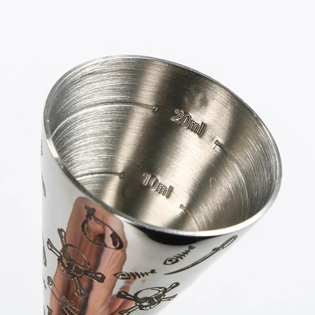 Cocktail Jigger Bartender Tool Liquor Measuring Cup Stainless Steel 1oz/2oz