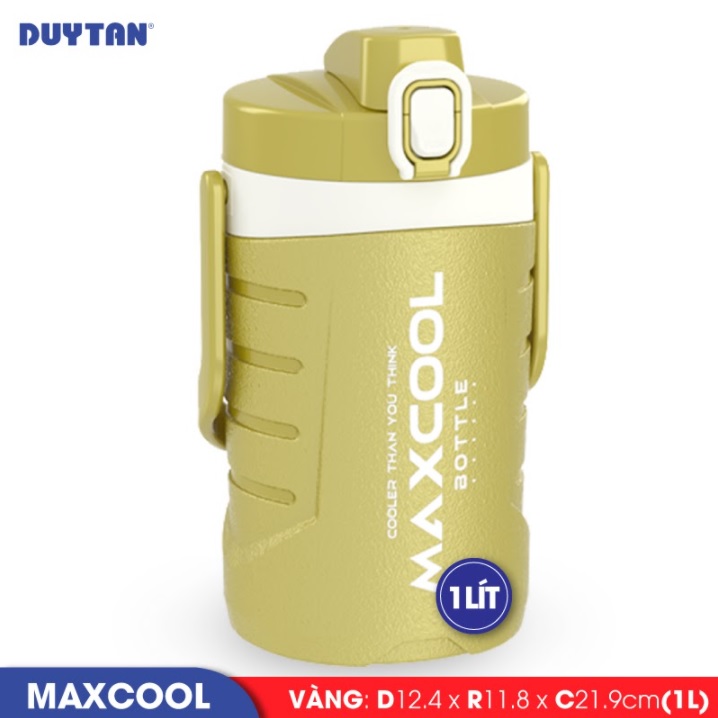 Bình giữ nhiệt nhựa Duy Tân Maxcool 1 lít (12.4 x 11.8 x 21.9 cm) - 13658 - Giao màu ngẫu nhiên - Hàng chính hãng