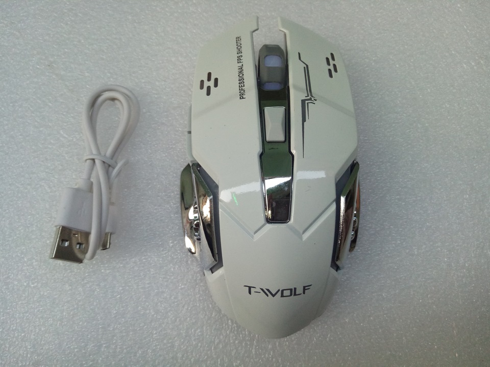 Chuột không dây cao cấp T-WOLD Q13 dùng pin sạc- Mouse ko dây T-WOLD Q13 - Hàng chính hãng