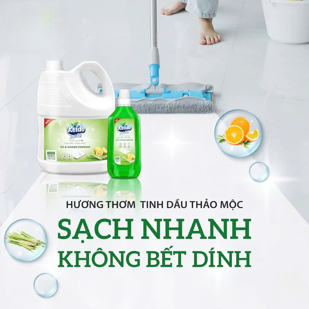 Nước Lau Sàn Gốc Thực Vật TD CAM QUẾ Đuổi Muỗi và Côn Trùng (Thuộc nhóm Sản phẩm Lành tính) Can 1 lít