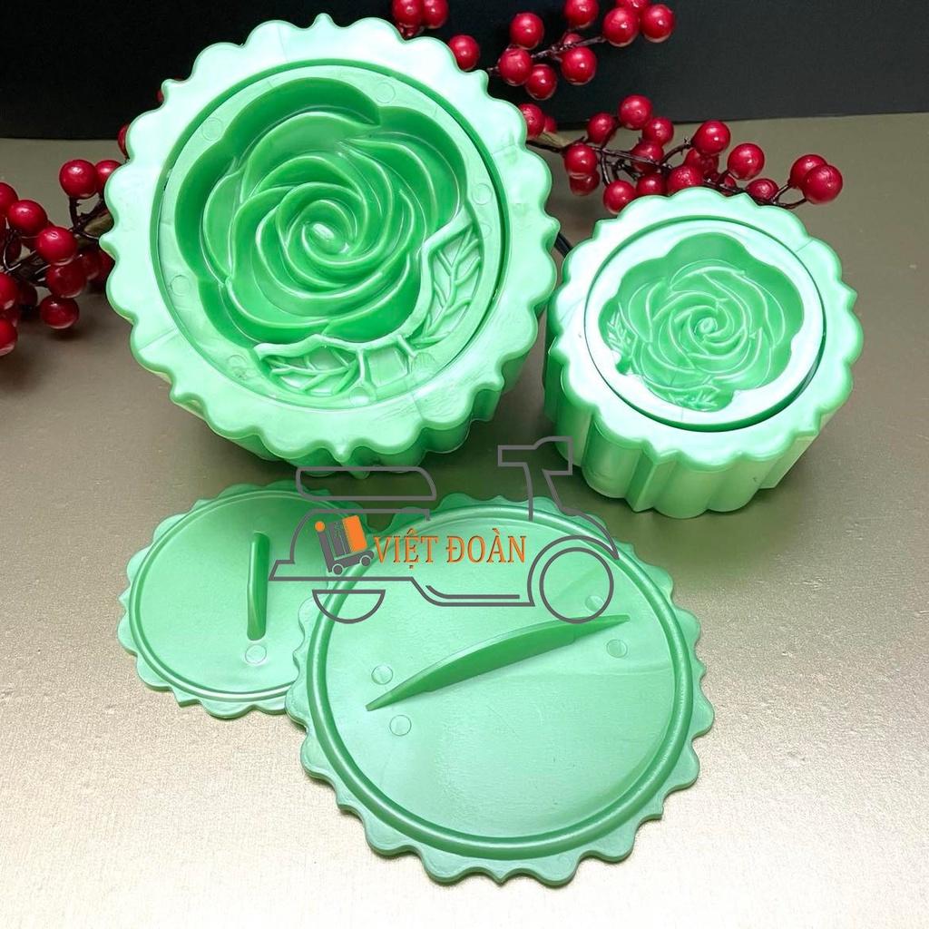 Khuôn TRÒN Nhấn Xôi Hình Hoa Hồng, SEN 3D SIÊU SẮC NÉT - Nhiều SIZE dùng nhấn ấn tạo hình sắc nét.