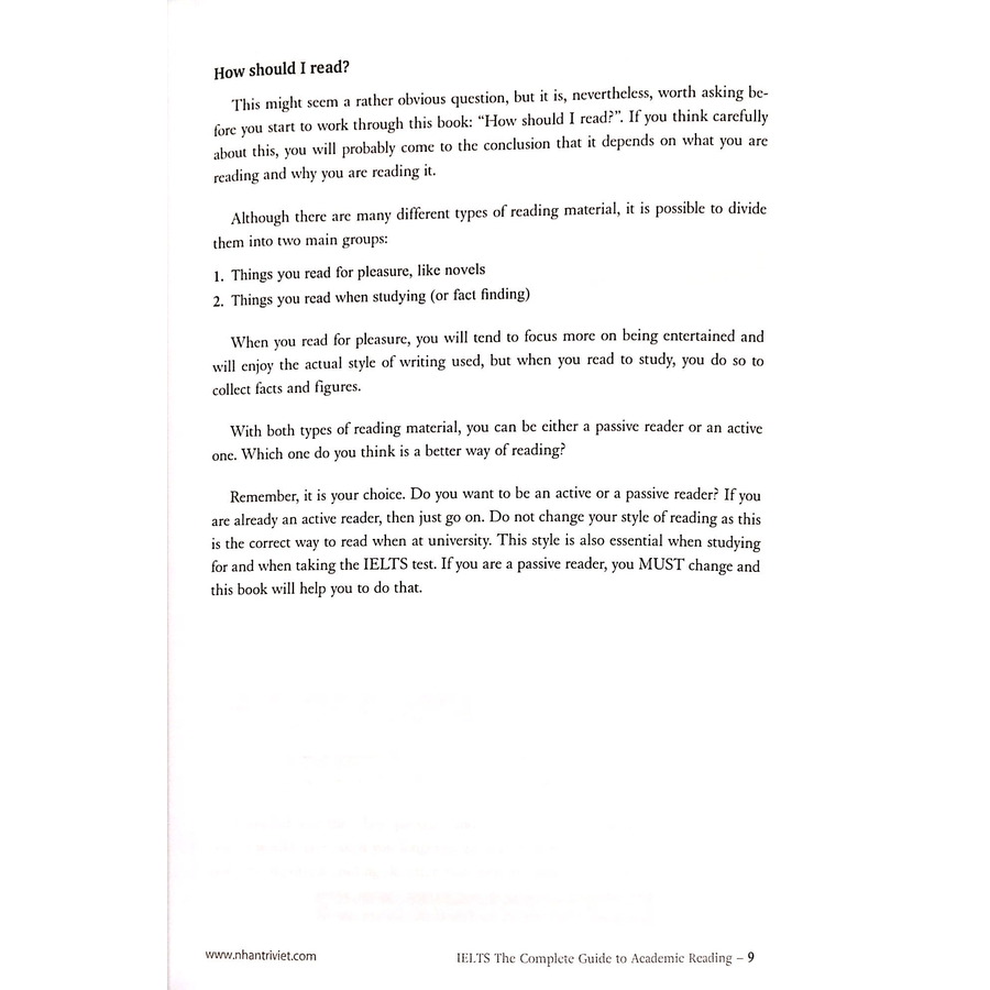 IELTS The Complete Guide To Academic Reading