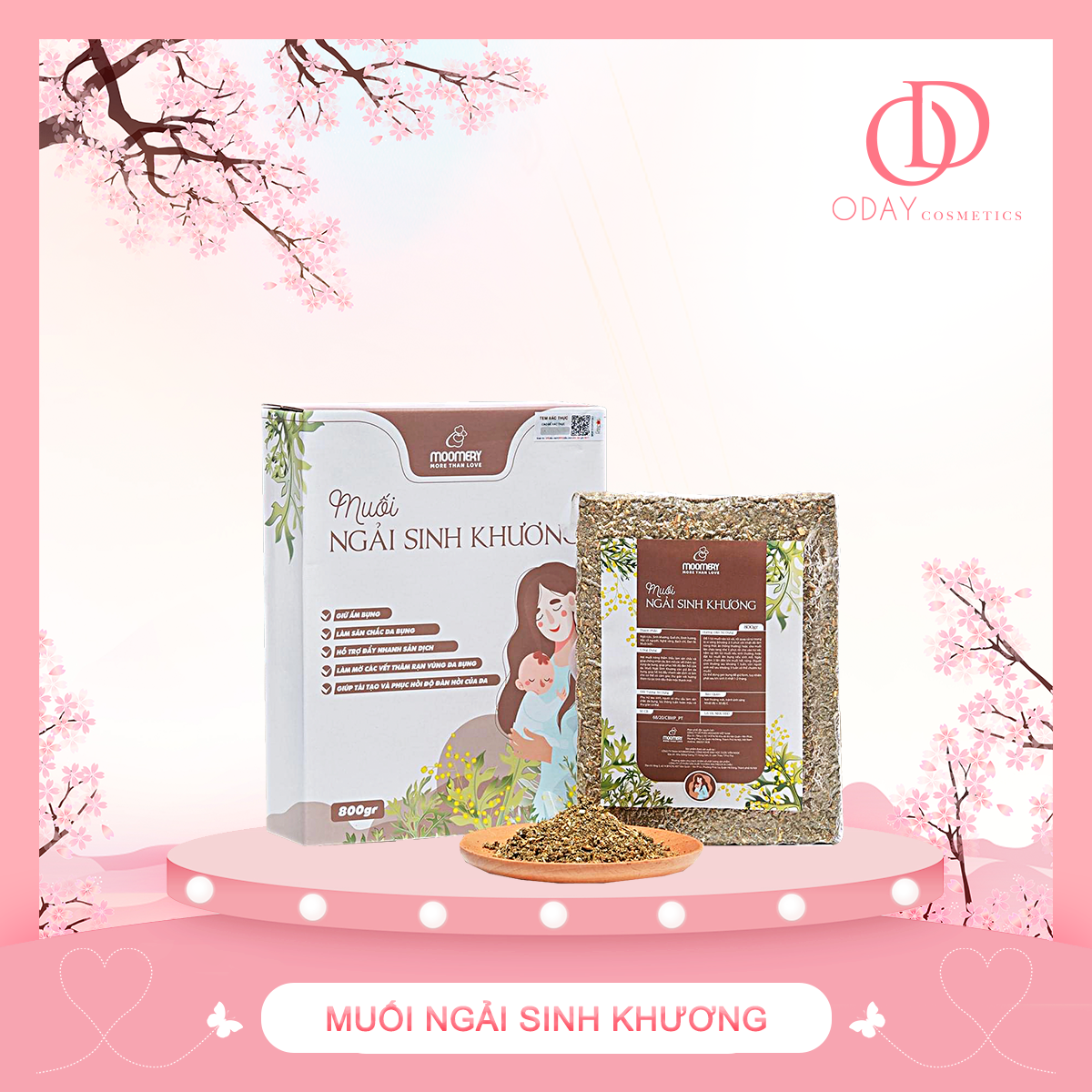 Muối Ngải Sinh Khương Moomery, Săn Eo, Tan mỡ, Mờ Thâm Rạn