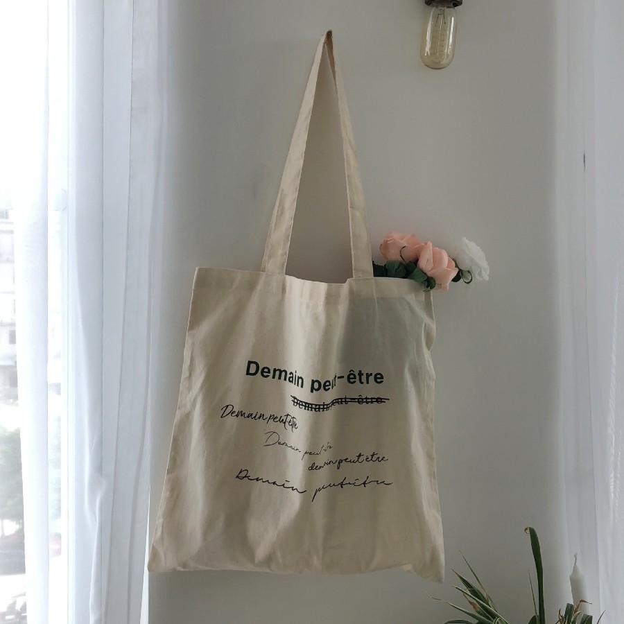 Túi tote vải bố đựng đồ canvas đeo chéo