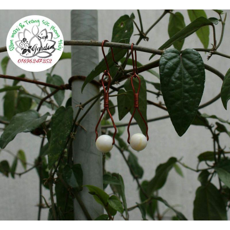 Bông tai dây đồng handmade