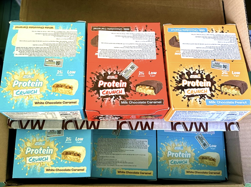 Applied Bar Protein Crunch - Applied Nutrition (Hộp 12 Cái) Protein bar cao cấp hỗ trợ cũng cấp năng lượng