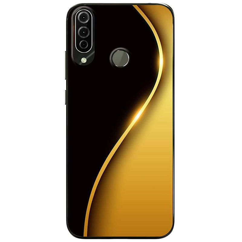 Ốp lưng dành cho Vsmart Joy 3 mẫu Đường cong chữ S vàng
