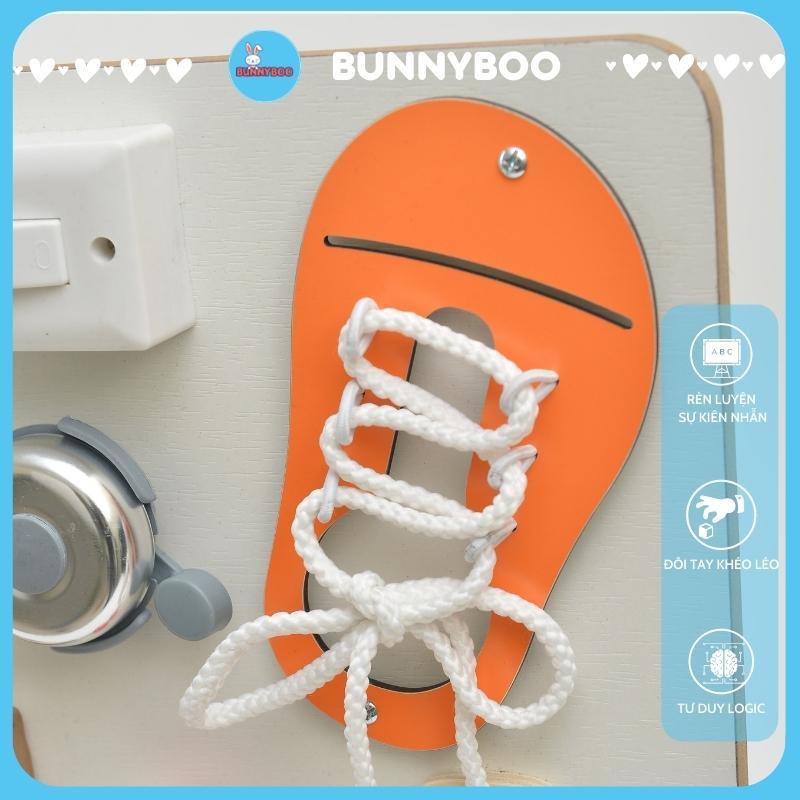 Busy board bảng bận rộn BUNNYBOO đồ chơi thông minh cho bé free gắn tên riêng