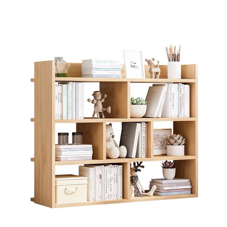 Kệ sách gỗ để sàn kệ đồ chơi Montessori trang trí decor nhà cửa gỗ MDF chống ẩm cao cấp dễ dàng lắp ghép