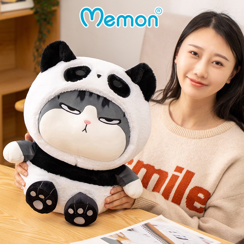 Gấu Bông Mèo Hoàng Thượng Cosplay Thú Cao Cấp Memon, Mèo Bông Cosplay Cute