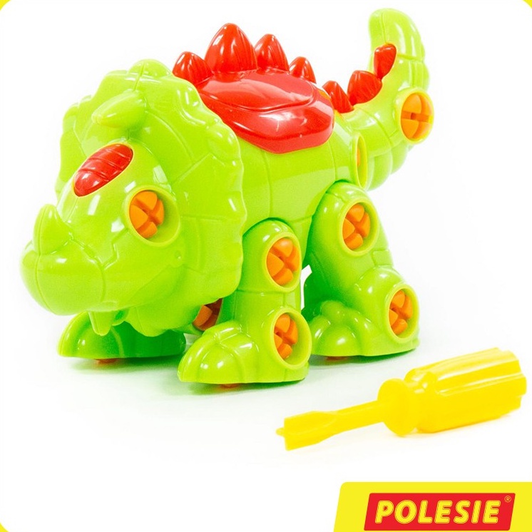 Bộ Đồ Chơi Lắp Ráp Khủng Long 3 Sừng Triceratops 32 Chi Tiết – Polesie Toys
