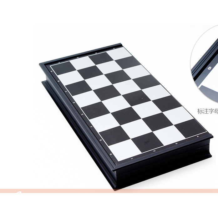 Bộ bàn cờ vua bằng nhựa có nam châm quân đen- trắng cao cấp Bàn cờ vua nam châm tiêu chuẩn