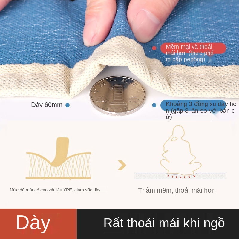 Đồ chơi thảm bay Cờ cá ngựa cực lớn Giúp trẻ thông minh hơn tăng tương tác cha mẹ con cái EASYTOYS