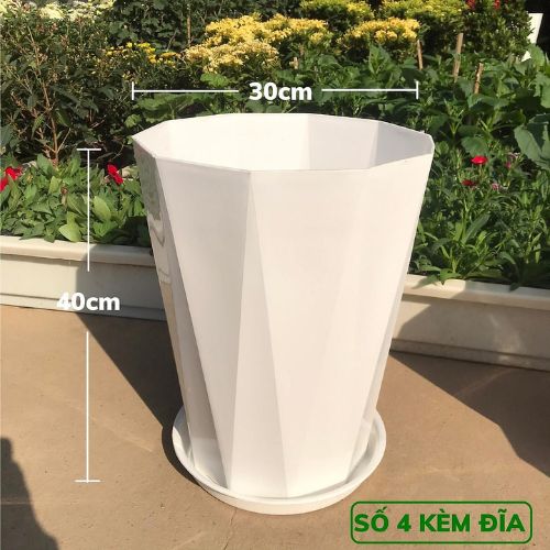 Chậu Trồng Cây Chất Lượng Cao, Chậu Nhựa Trồng Cây Kim Cương Trồng Hoa, Trồng Cây Cảnh Hồng Thanh Garden