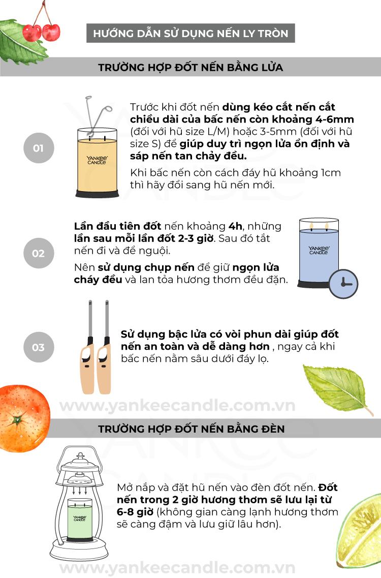 Nến ly tròn sáp đậu nành Yankee Candle size S - Holiday Zest