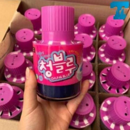 Chai Thả Bồn Cầu Toilet Hàn Quốc Chung Blue - Lọ Tẩy Bồn Cầu Khử Mùi, Diệt Khuẩn