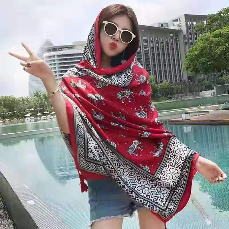 Khăn Choàng Đi Biển Boho Vitage