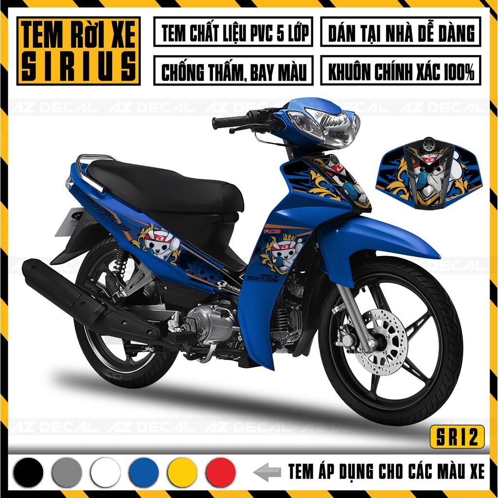 Tem Chế Xe Sirius RC Racing Boy | SR12 | Decal Rời Cắt Khuôn Sẵn Dễ Dán