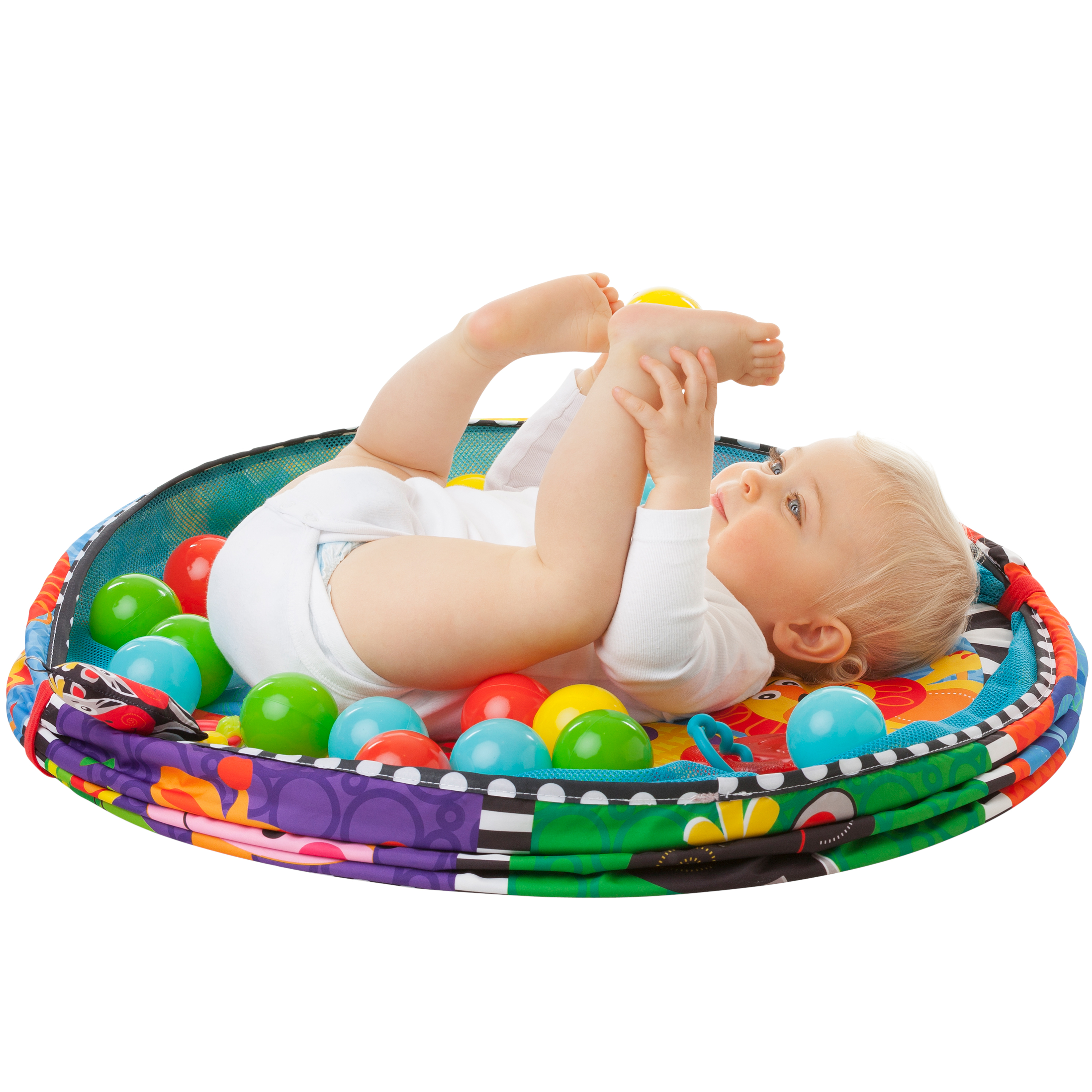 Nhà banh có đồ chơi treo nôi Playgro Ball Activity Nest, cho bé sơ sinh đến 24 tháng