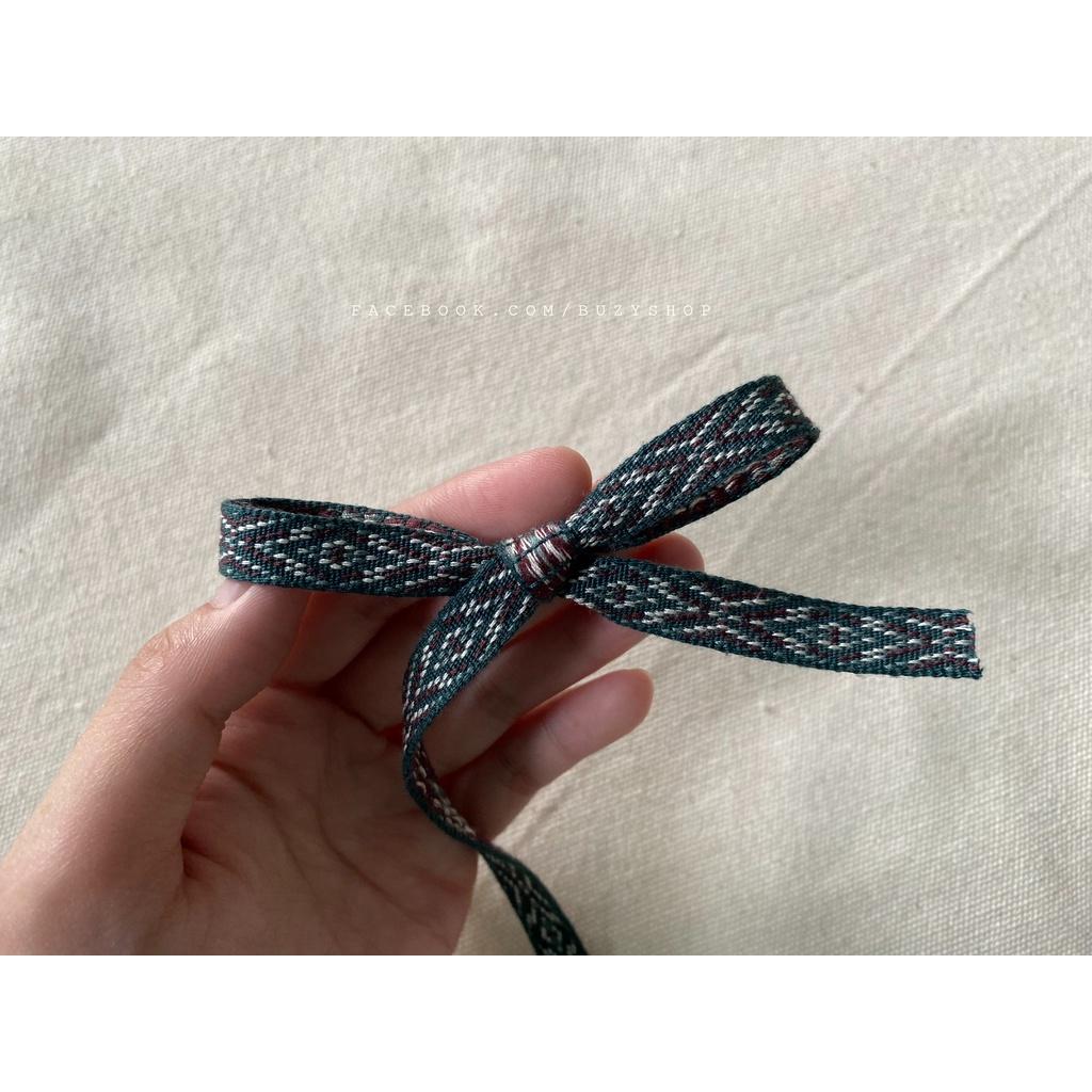 Ruy băng họa tiết thổ cẩm bản 10mm - mẫu 16
